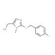 {2-[(4-Fluorobenzyl)sulfanyl]-1-methyl-1H-imidazol-5-yl}methanol (CAS 338422-40-5) - chemical structure image
