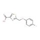 2-[(4-fluorophenoxy)methyl]-1,3-thiazole-4-carboxylic acid - chemical structure image