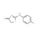2-[(4-fluorophenyl)amino]-1,3-thiazol-4(5H)-one (CAS 21262-73-7) - chemical structure image