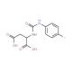 2-{[(4-fluorophenyl)carbamoyl]amino}butanedioic acid - chemical structure image