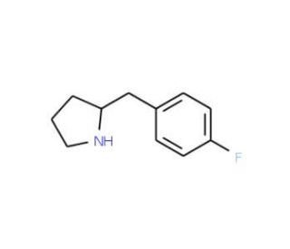 2-[(4-fluorophenyl)methyl]pyrrolidine - chemical structure image