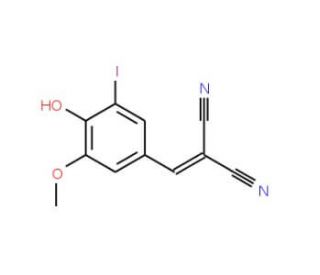 2-[(4-Hydroxy-3-iodo-5-methoxyphenyl)methylene]malononitrile - chemical structure image
