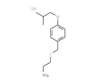 2-[(4-Isobutoxybenzyl)sulfanyl]ethanamine hydrochloride - chemical structure image