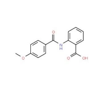 2-[(4-methoxybenzoyl)amino]benzoic acid (CAS 34425-86-0) - chemical structure image