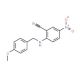 2-[(4-Methoxybenzyl)amino]-5-nitrobenzonitrile - chemical structure image