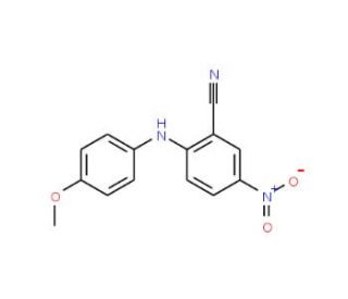 2-[(4-Methoxyphenyl)amino]-5-nitrobenzonitrile - chemical structure image