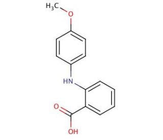 2-[(4-methoxyphenyl)amino]benzoic acid (CAS 13501-67-2) - chemical structure image