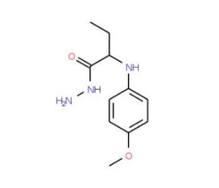 2-[(4-Methoxyphenyl)amino]butanohydrazide - chemical structure image
