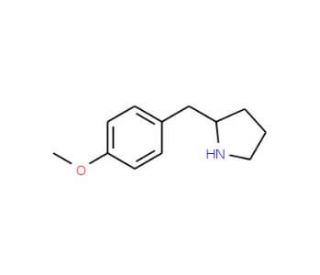2-[(4-methoxyphenyl)methyl]pyrrolidine (CAS 66162-38-7) - chemical structure image