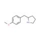 2-[(4-methoxyphenyl)methyl]pyrrolidine (CAS 66162-38-7) - chemical structure image