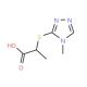 2-[(4-methyl-4H-1,2,4-triazol-3-yl)sulfanyl]propanoic acid - chemical structure image