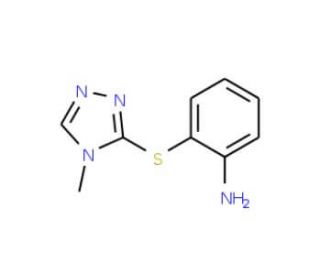 2-[(4-methyl-4H-1,2,4-triazol-3-yl)thio]aniline - chemical structure image