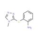 2-[(4-methyl-4H-1,2,4-triazol-3-yl)thio]aniline - chemical structure image