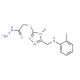 2-[(4-Methyl-5-{[(2-methylphenyl)amino]methyl}-4H-1,2,4-triazol-3-yl)thio]acetohydrazide - chemical structure image