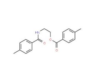 2-[(4-Methylbenzoyl)amino]ethyl 4-methylbenzoate (CAS 266354-62-5) - chemical structure image