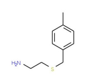 2-[(4-methylbenzyl)thio]ethanamine (CAS 106670-34-2) - chemical structure image