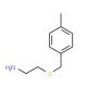 2-[(4-methylbenzyl)thio]ethanamine (CAS 106670-34-2) - chemical structure image