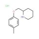 2-[(4-Methylphenoxy)methyl]piperidine hydrochloride - chemical structure image
