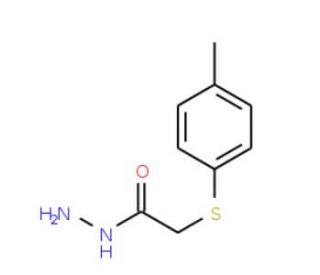 2-[(4-methylphenyl)thio]acetohydrazide (CAS 14776-65-9) - chemical structure image