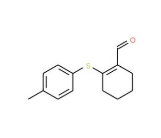 2-[(4-methylphenyl)thio]cyclohex-1-ene-1-carbaldehyde - chemical structure image