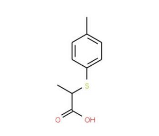 2-[(4-methylphenyl)thio]propanoic acid (CAS 17431-98-0) - chemical structure image