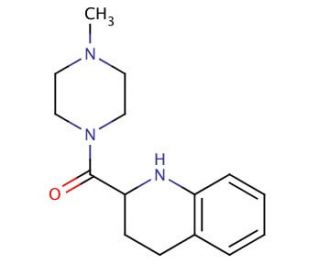 2-[(4-methylpiperazin-1-yl)carbonyl]-1,2,3,4-tetrahydroquinoline - chemical structure image