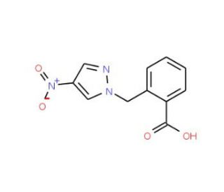 2-[(4-Nitro-1H-pyrazol-1-yl)methyl]benzoic acid - chemical structure image
