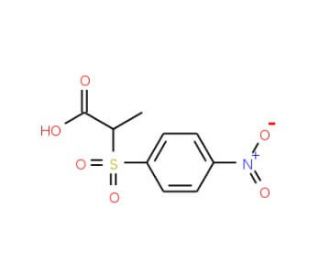 2-[(4-nitrophenyl)sulfonyl]propanoic acid - chemical structure image