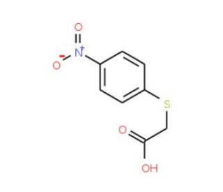 2-[(4-Nitrophenyl)sulphanyl]acetic acid (CAS 3406-75-5) - chemical structure image