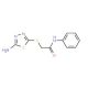2-[(5-amino-1,3,4-thiadiazol-2-yl)thio]-N-phenylacetamide - chemical structure image