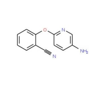 2-[(5-aminopyridin-2-yl)oxy]benzonitrile - chemical structure image