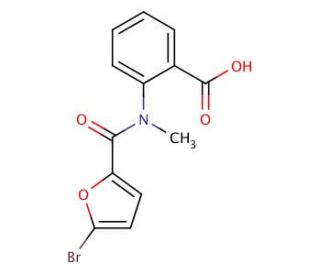 2-[(5-bromofuran-2-)(methyl)amido]benzoic acid - chemical structure image