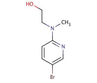 2-[(5-Bromopyridin-2-yl)methylamino]ethanol (CAS 149806-47-3) - chemical structure image