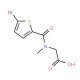2-[(5-bromothiophen-2-yl)-N-methylformamido]acetic acid - chemical structure image