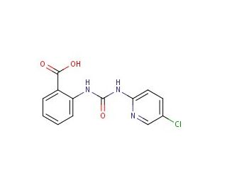 2-{[(5-chloropyridin-2-yl)carbamoyl]amino}benzoic acid - chemical structure image
