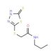 2-[(5-mercapto-1,3,4-thiadiazol-2-yl)thio]-N-propylacetamide - chemical structure image
