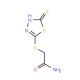 2-[(5-mercapto-1,3,4-thiadiazol-2-yl)thio]acetamide - chemical structure image