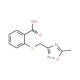 2-{[(5-methyl-1,2,4-oxadiazol-3-yl)methyl]thio}benzoic acid - chemical structure image