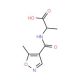 2-[(5-methyl-1,2-oxazol-4-yl)formamido]propanoic acid - chemical structure image
