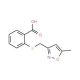 2-{[(5-methylisoxazol-3-yl)methyl]thio}benzoic acid - chemical structure image
