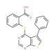 2-[(5-phenylthieno[2,3-d]pyrimidin-4-yl)thio]benzoic acid - chemical structure image