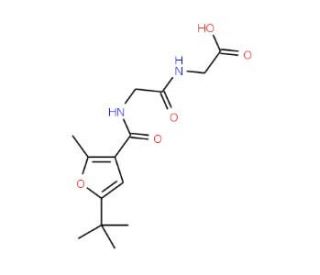 {2-[(5-tert-Butyl-2-methyl-furan-3-carbonyl)-amino]-acetylamino}-acetic acid - chemical structure image