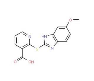 2-[(6-methoxy-1H-1,3-benzodiazol-2-yl)sulfanyl]pyridine-3-carboxylic acid - chemical structure image
