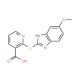 2-[(6-methoxy-1H-1,3-benzodiazol-2-yl)sulfanyl]pyridine-3-carboxylic acid - chemical structure image