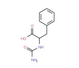 2-[(aminocarbonyl)amino]-3-phenylpropanoic acid (CAS 37534-65-9 ) - chemical structure image