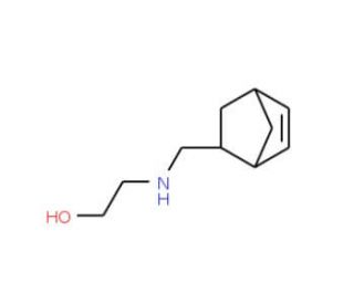 2-[(Bicyclo[2.2.1]hept-5-en-2-ylmethyl)-amino]-ethanol - chemical structure image
