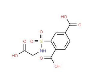 2-{[(carboxymethyl)amino]sulfonyl}terephthalic acid - chemical structure image