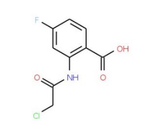 2-[(chloroacetyl)amino]-4-fluorobenzoic acid - chemical structure image