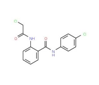 2-[(chloroacetyl)amino]-N-(4-chlorophenyl)benzamide - chemical structure image