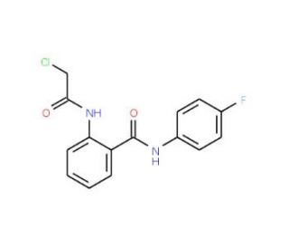 2-[(chloroacetyl)amino]-N-(4-fluorophenyl)benzamide - chemical structure image
